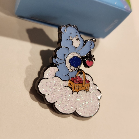 Loungefly Care Bears Glitter Clouds Pin Blind Box Grumpy Bear Basket NEW Opened - Picture 6 of 11